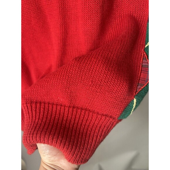 VTG Susan Bristol Cardigan Sweater 90s Teacher Apple Flowers Cottagecore Sz M - Picture 12 of 14